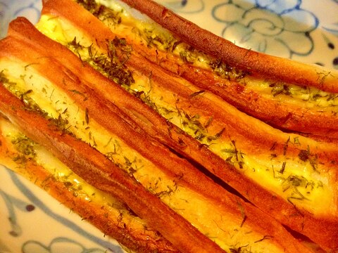 簡単おつまみに☆ちくわのチーズ焼き